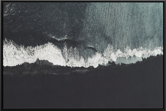 Black Beach - Canvas schilderij- plexiglas schilderij - kunst