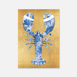 Lobster Royal Blue- plexiglas schilderij - kunst