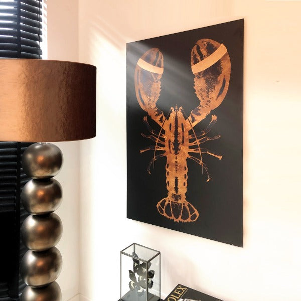 Lobster Black- plexiglas schilderij - kunst