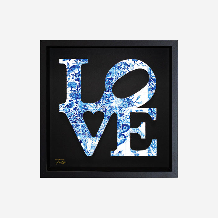 Love Letters White 35x35cm- plexiglas schilderij - kunst