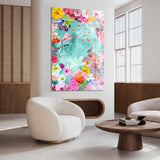 Paradise Bloom - Bloemen schilderij- plexiglas schilderij - kunst