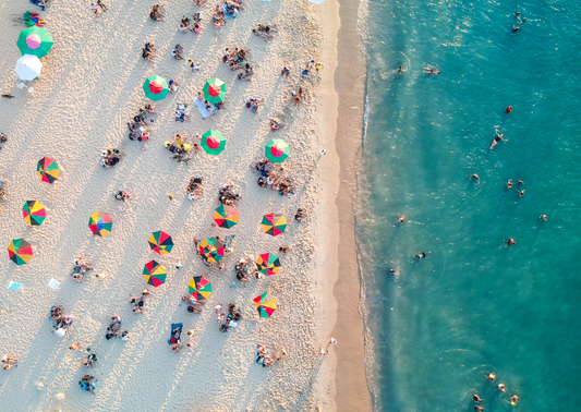 Happy Beach- plexiglas schilderij - kunst