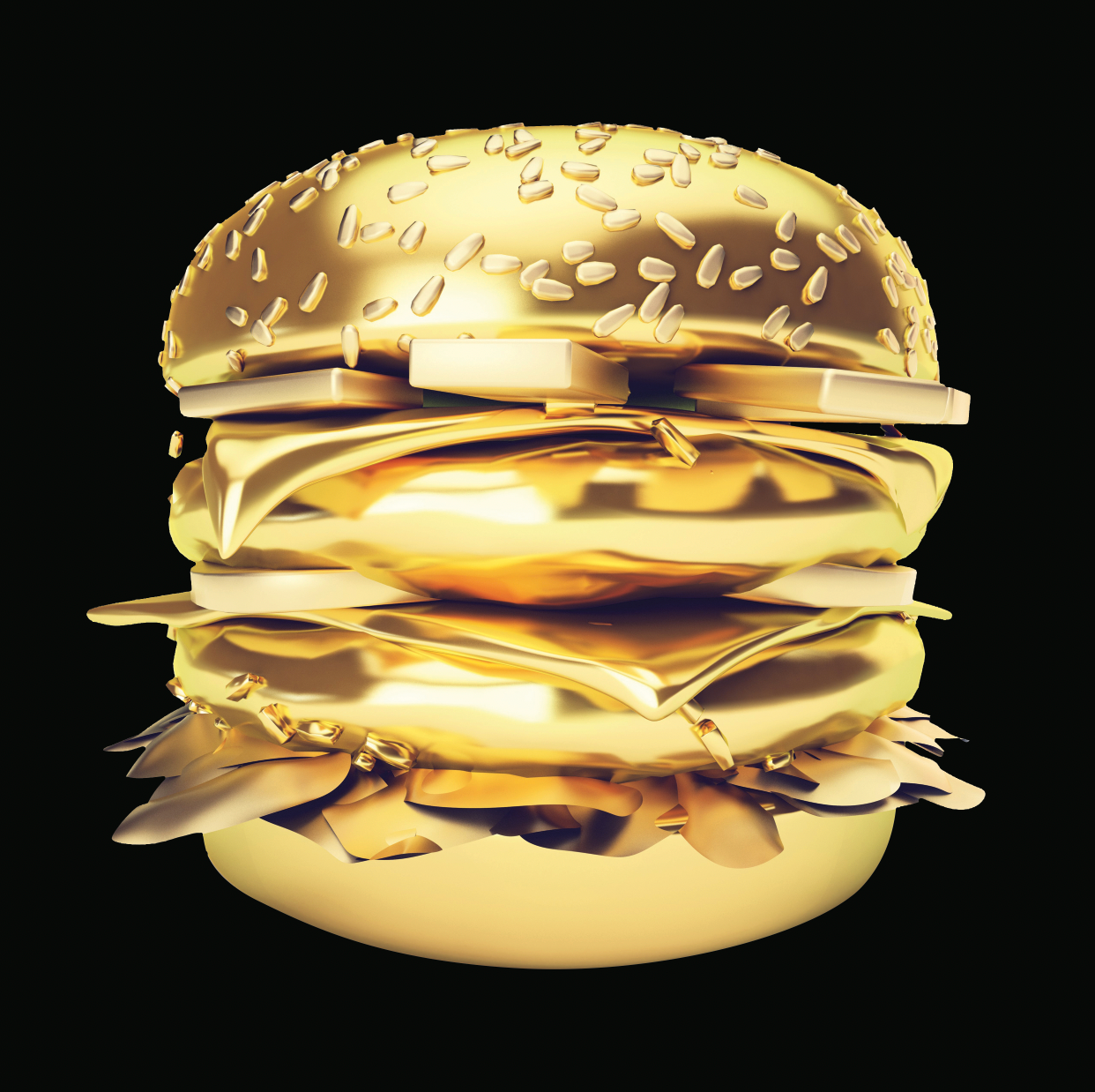 Burger Cheesy- plexiglas schilderij - kunst